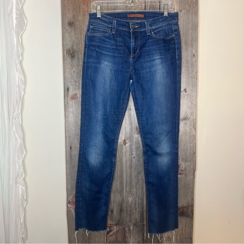 Joe’s Vintage Reserve Roxalana Dark Wash Ankle Straight Raw Hem Jeans sz 28 - Picture 12 of 12